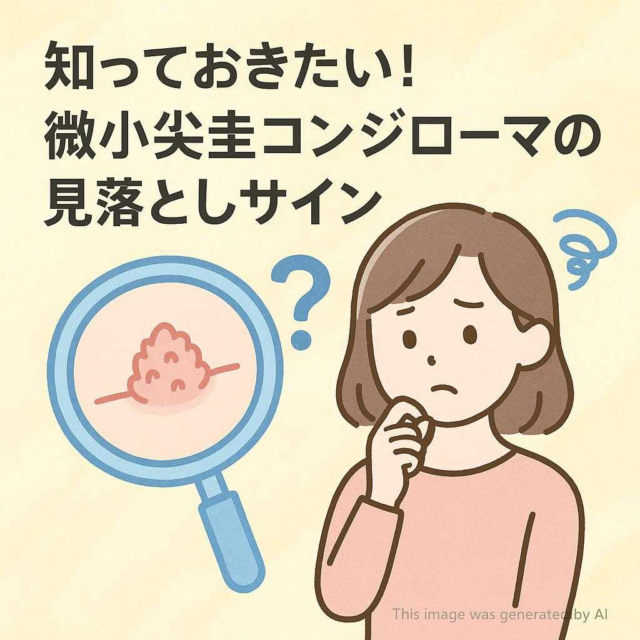 知っておきたい！微小尖圭コンジローマの見落としサイン