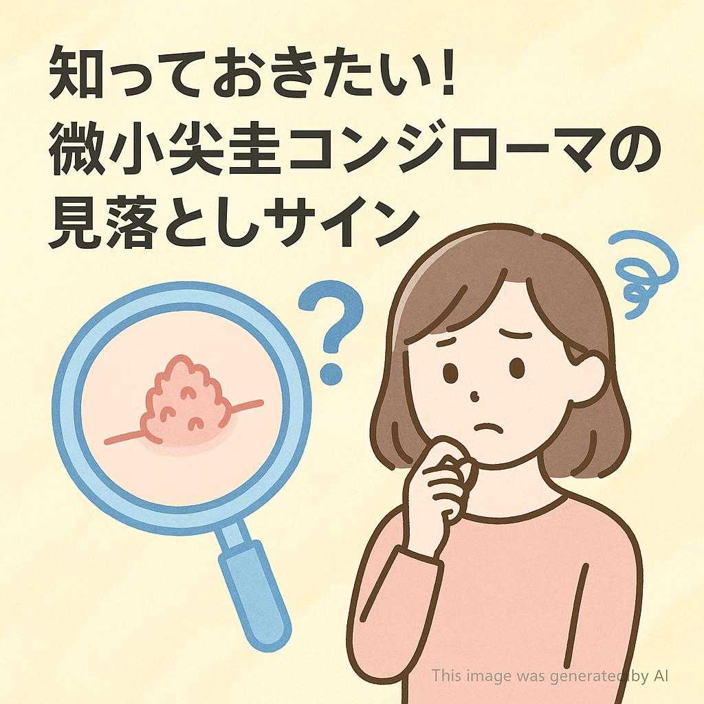 知っておきたい！微小尖圭コンジローマの見落としサイン