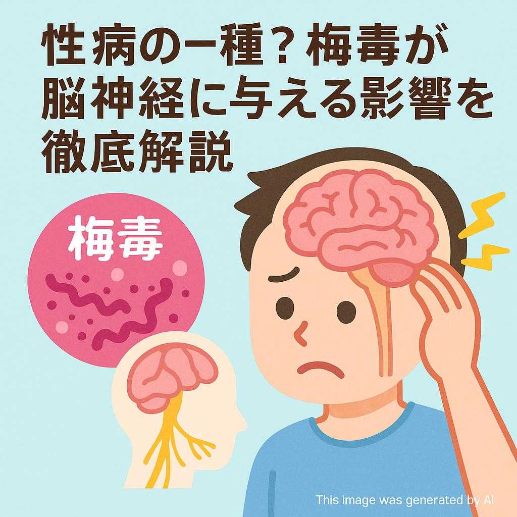 性病の一種?梅毒が脳神経に与える影響を徹底解説
