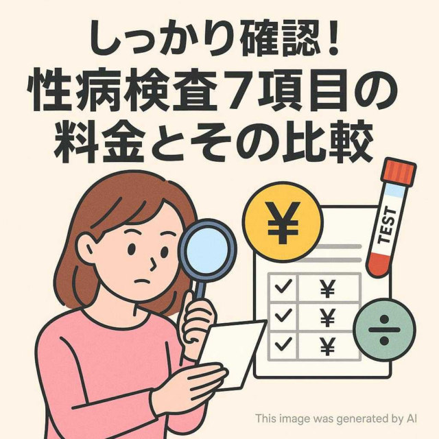 しっかり確認！性病検査7項目の料金とその比較