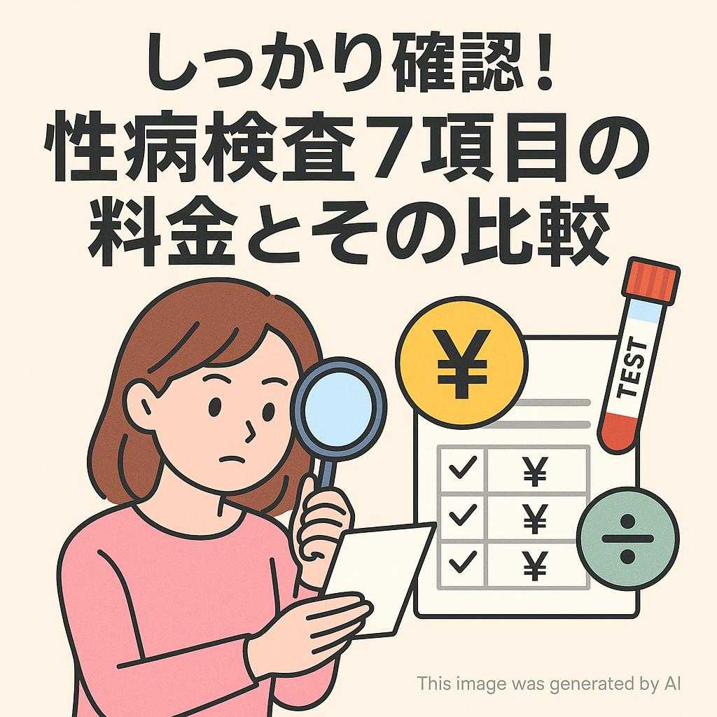 しっかり確認!性病検査7項目の料金とその比較