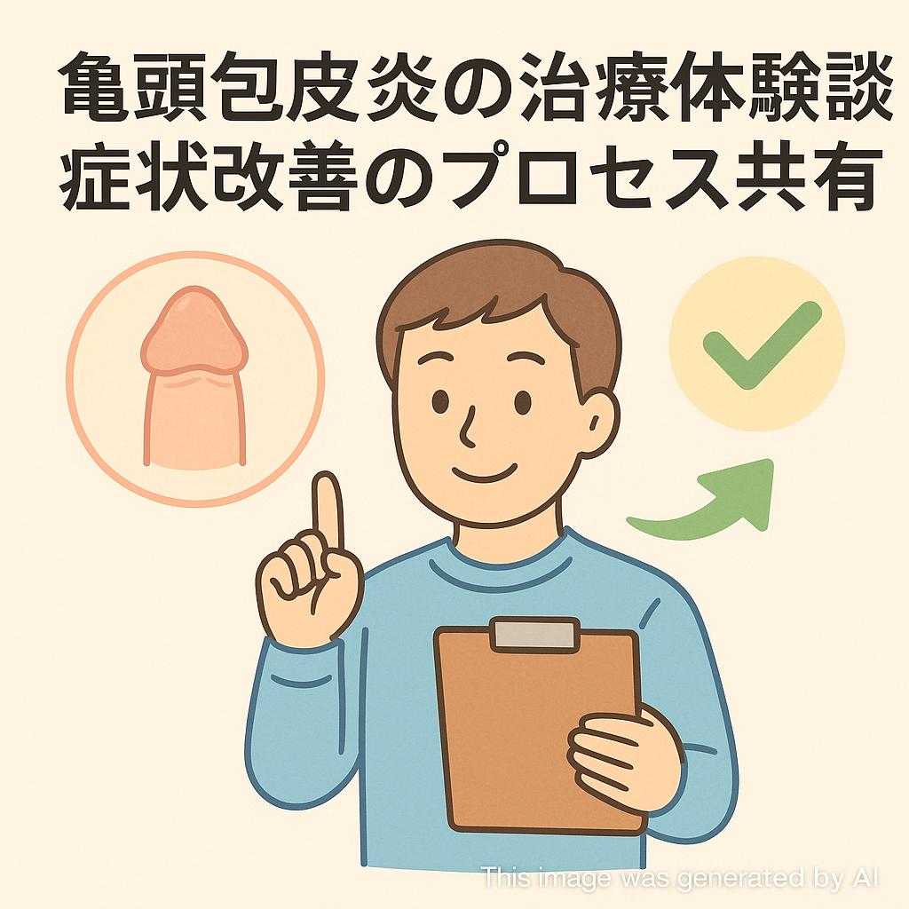 亀頭包皮炎の治療体験談：症状改善のプロセス共有