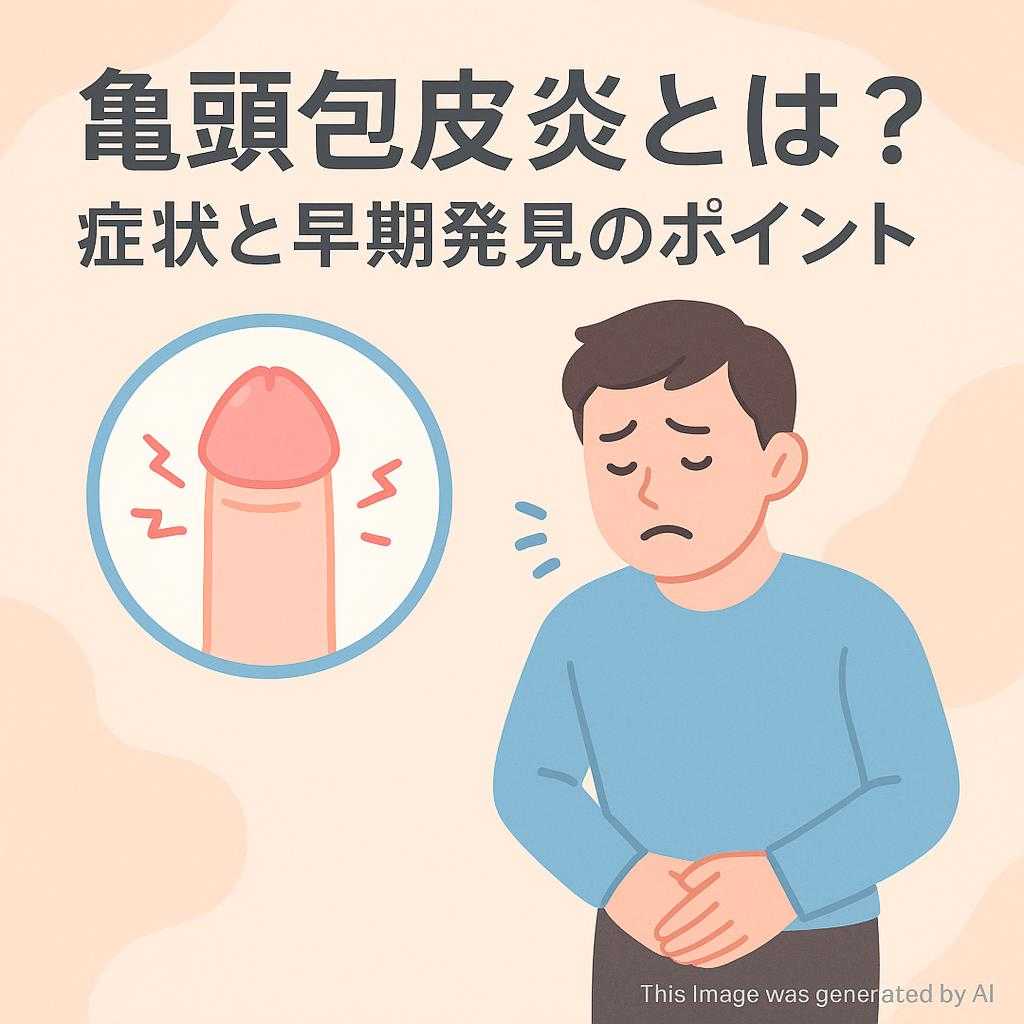 亀頭包皮炎とは？症状と早期発見のポイント