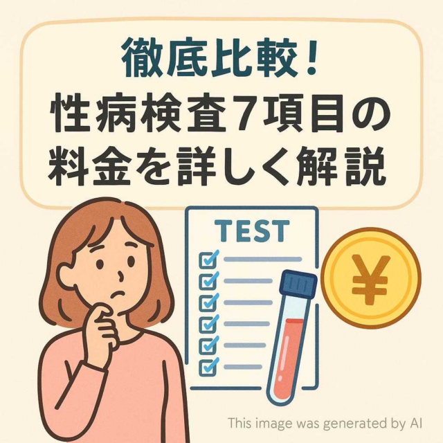 徹底比較！性病検査7項目の料金を詳しく解説