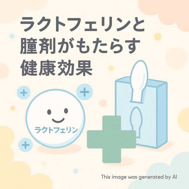 ラクトフェリンと膣剤がもたらす健康効果