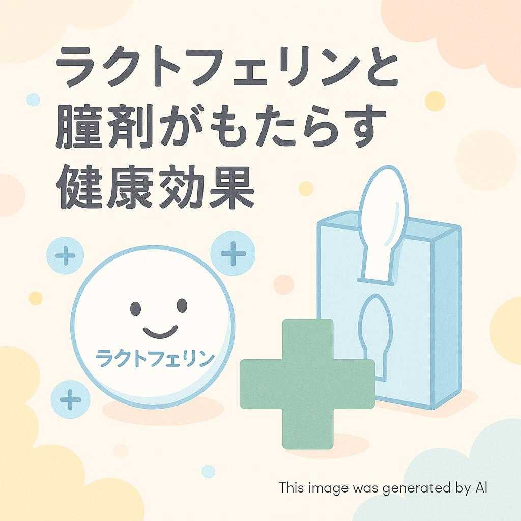 ラクトフェリンと膣剤がもたらす健康効果