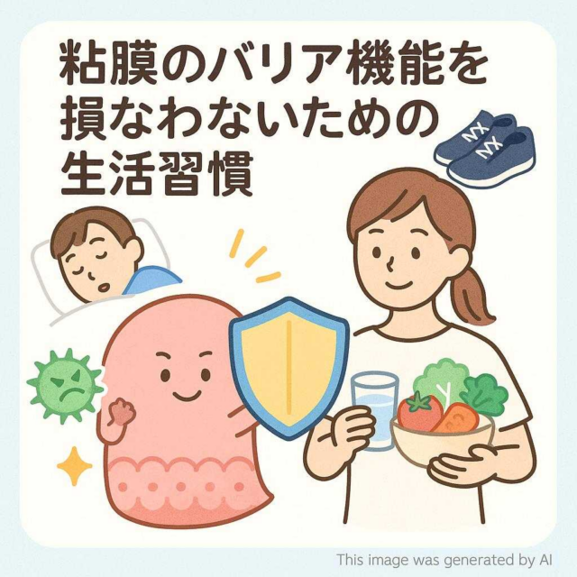粘膜のバリア機能を損なわないための生活習慣