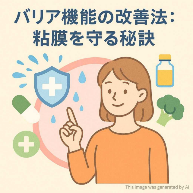 バリア機能の改善法：粘膜を守る秘訣