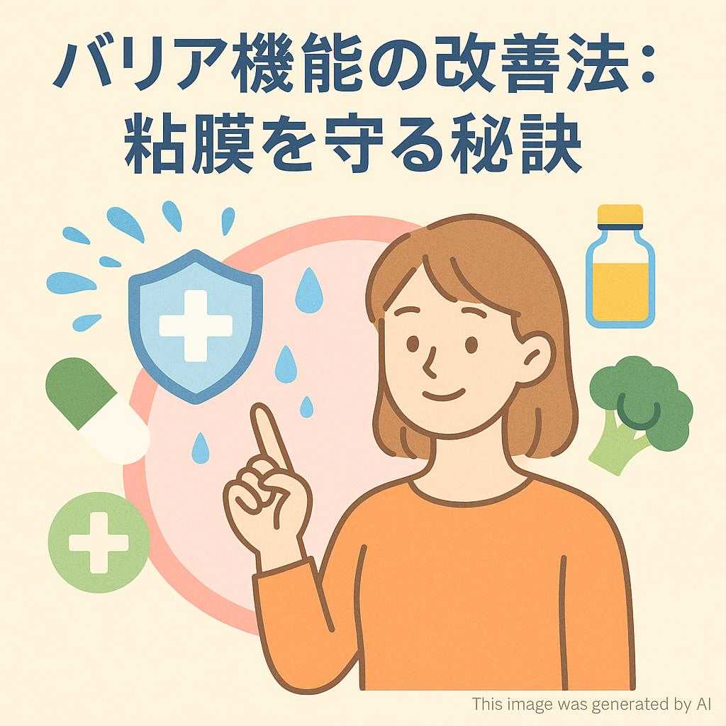 バリア機能の改善法：粘膜を守る秘訣