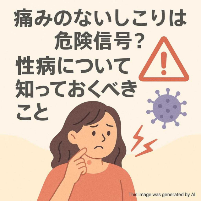 痛みのないしこりは危険信号？性病について知っておくべきこと