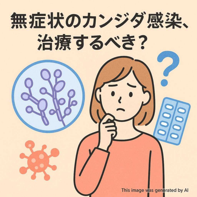 無症状のカンジダ感染、治療するべき？
