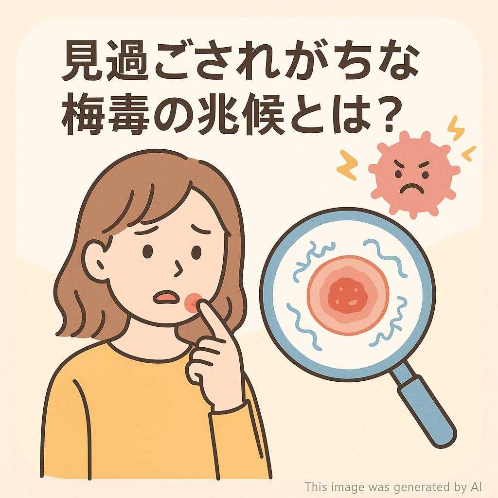 見過ごされがちな梅毒の兆候とは?