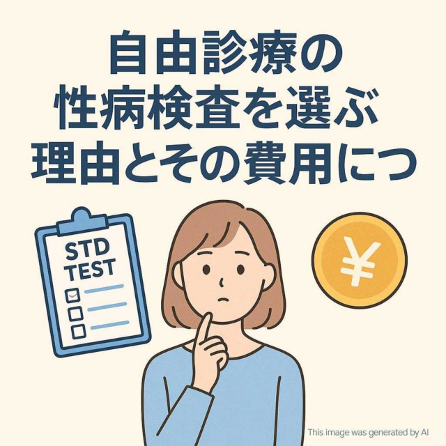 自由診療の性病検査を選ぶ理由とその費用について