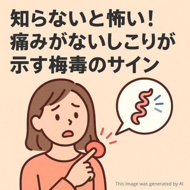 知らないと怖い！痛みがないしこりが示す梅毒のサイン