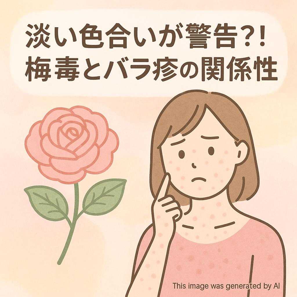 淡い色合いが警告?! 梅毒とバラ疹の関係性