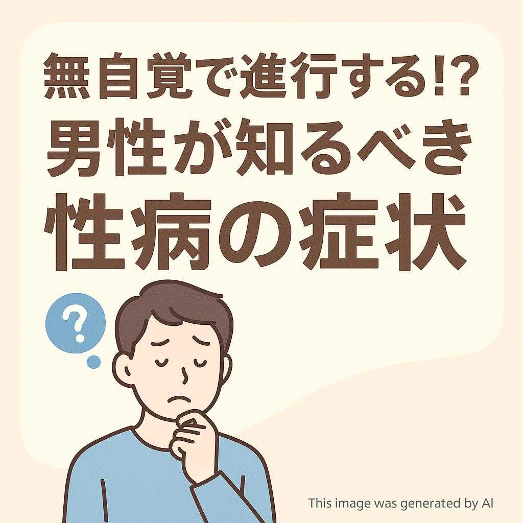 無自覚で進行する!? 男性が知るべき性病の症状