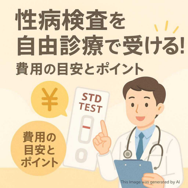 性病検査を自由診療で受ける！費用の目安とポイント