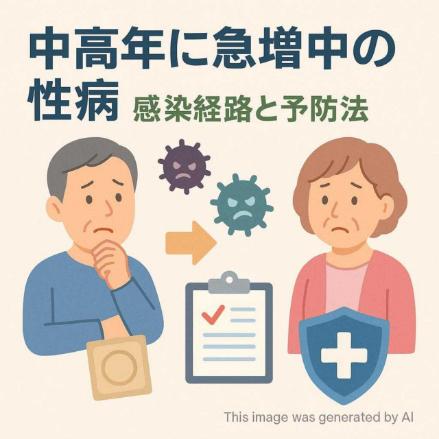 中高年に急増中の性病 感染経路と予防法