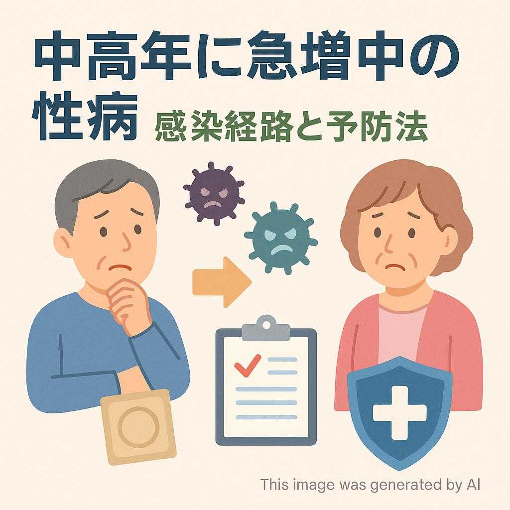 中高年に急増中の性病 感染経路と予防法