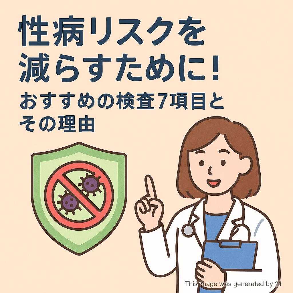 性病リスクを減らすために！おすすめの検査7項目とその理由