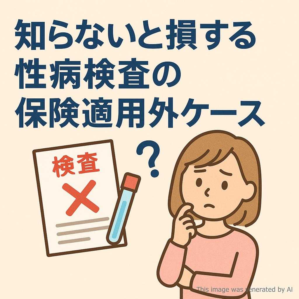 知らないと損する性病検査の保険適用外ケース