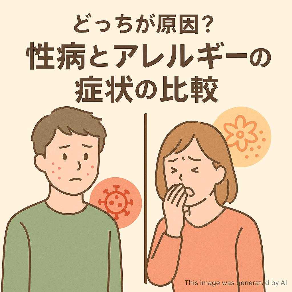 どっちが原因? 性病とアレルギーの症状の比較