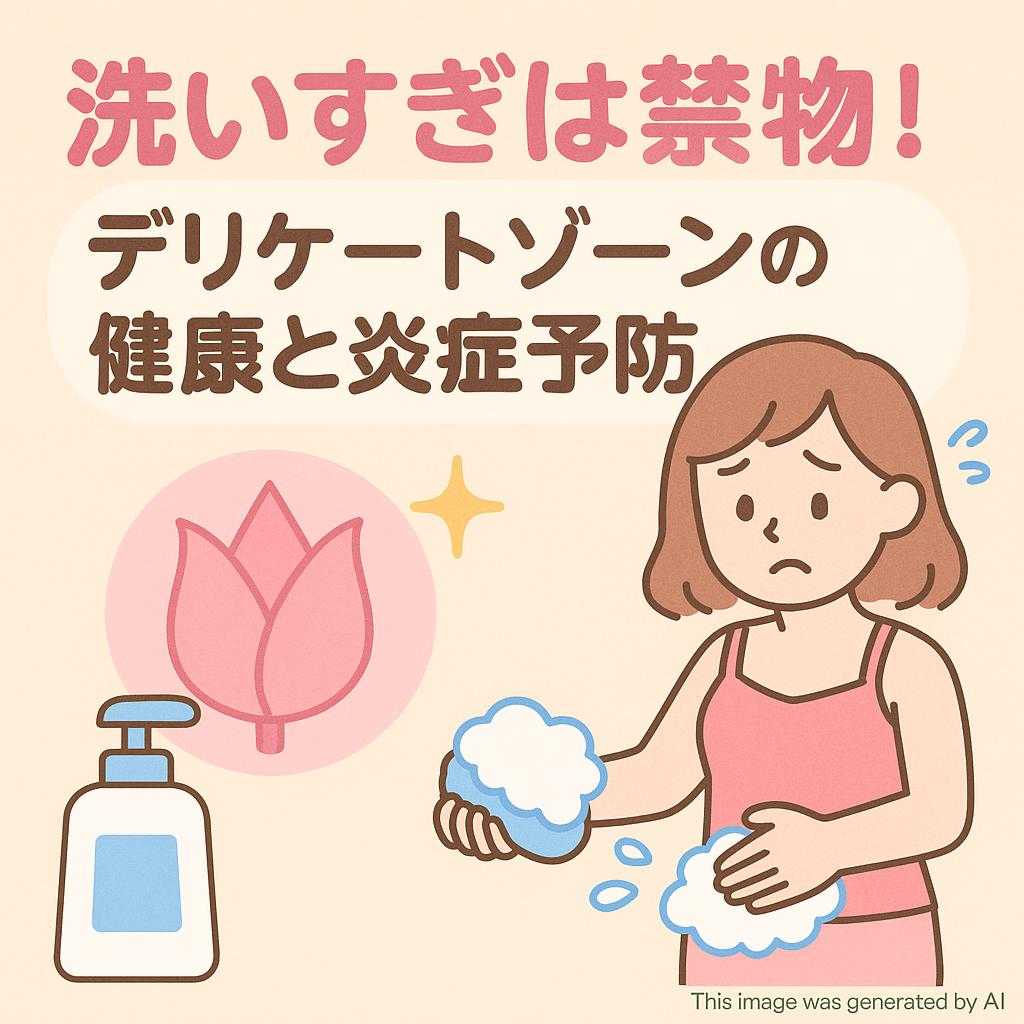洗いすぎは禁物!デリケートゾーンの健康と炎症予防