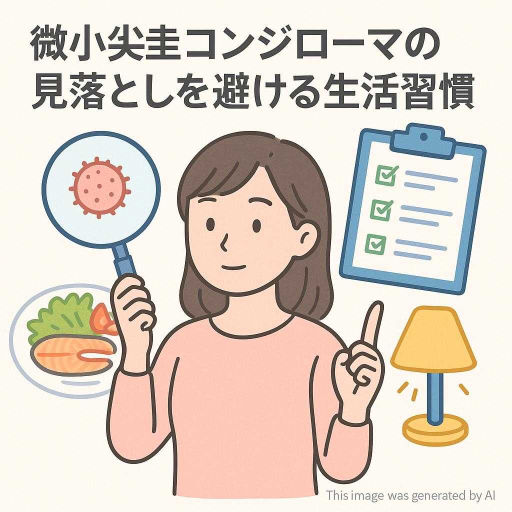 微小尖圭コンジローマの見落としを避ける生活習慣