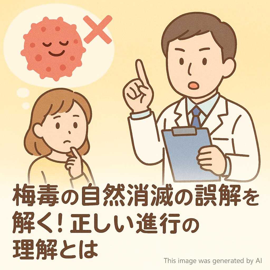 梅毒の自然消滅の誤解を解く!正しい進行の理解とは