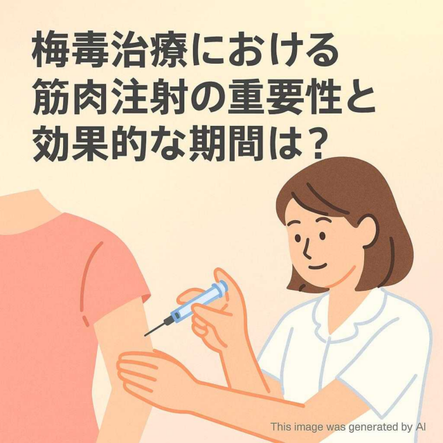 梅毒治療における筋肉注射の重要性と効果的な期間は？
